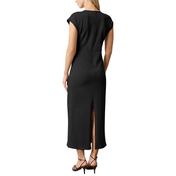 Lilla P Womens Slim Fit Side Tuck Maxi Dress - Picture 2 of 3